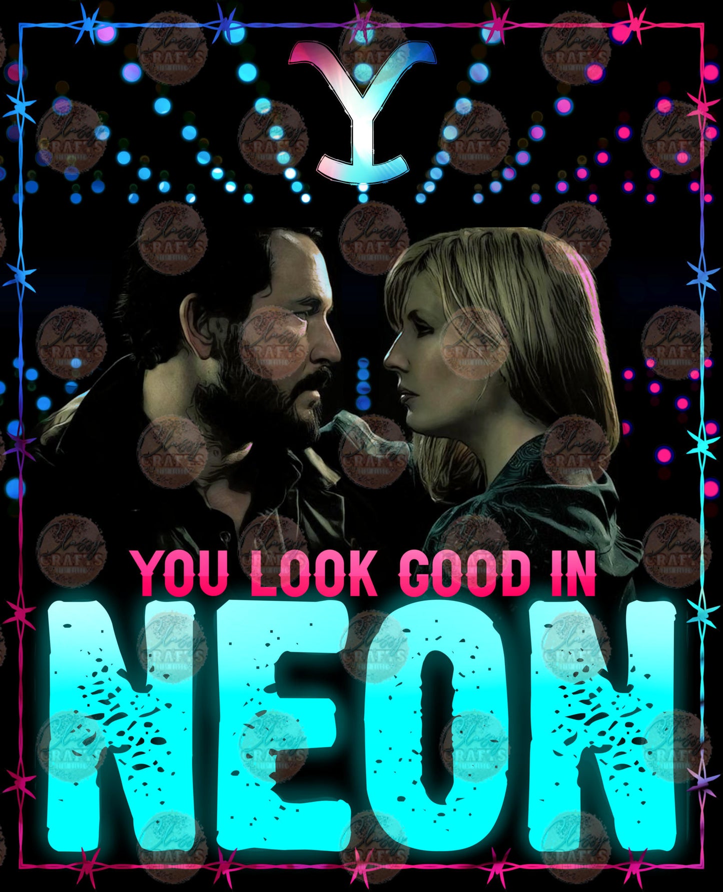 You Look Good In Neon Transfer
