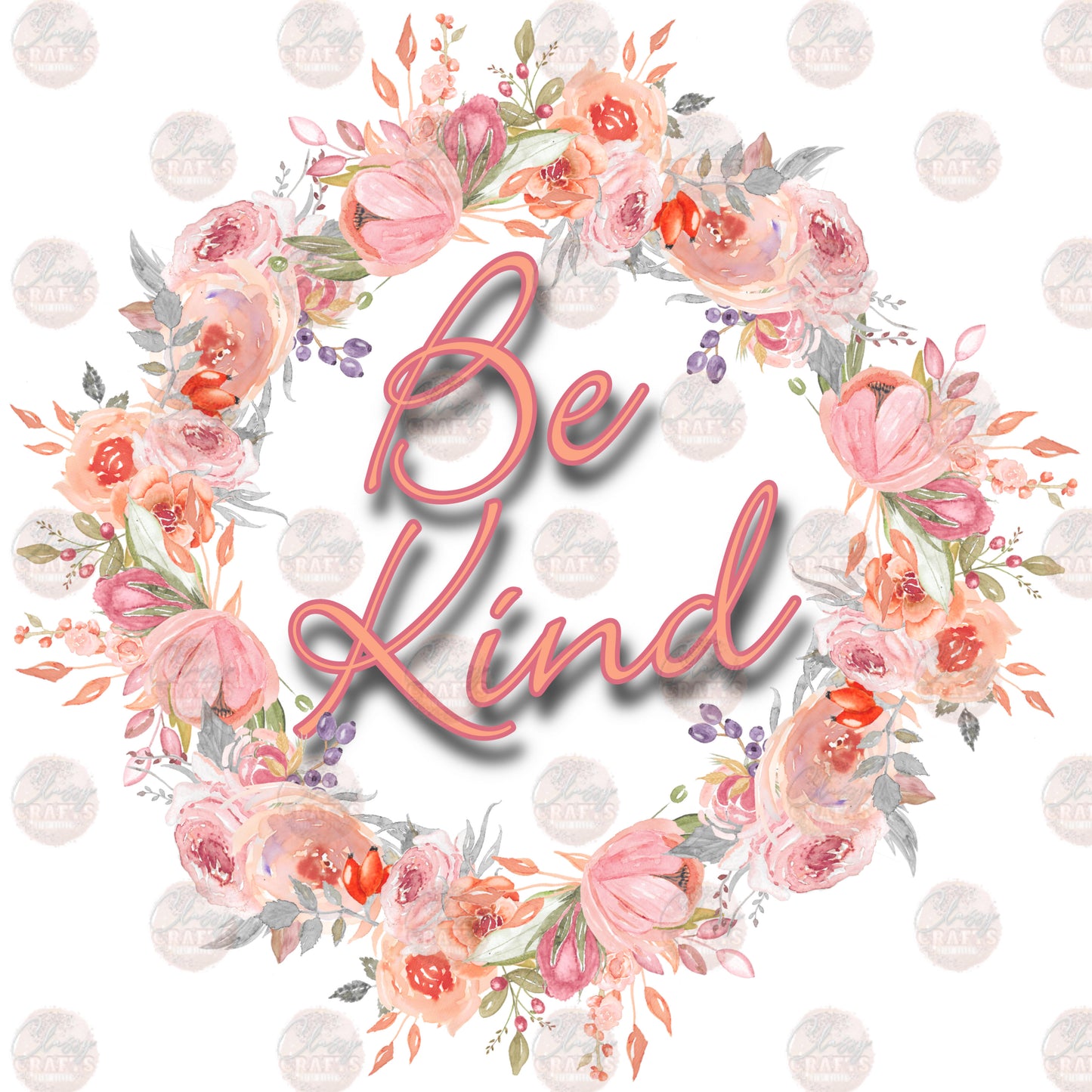 Be Kind Pink Transfer