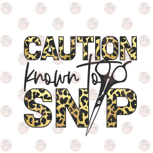 Caution Known to Snip Leopard Transfer