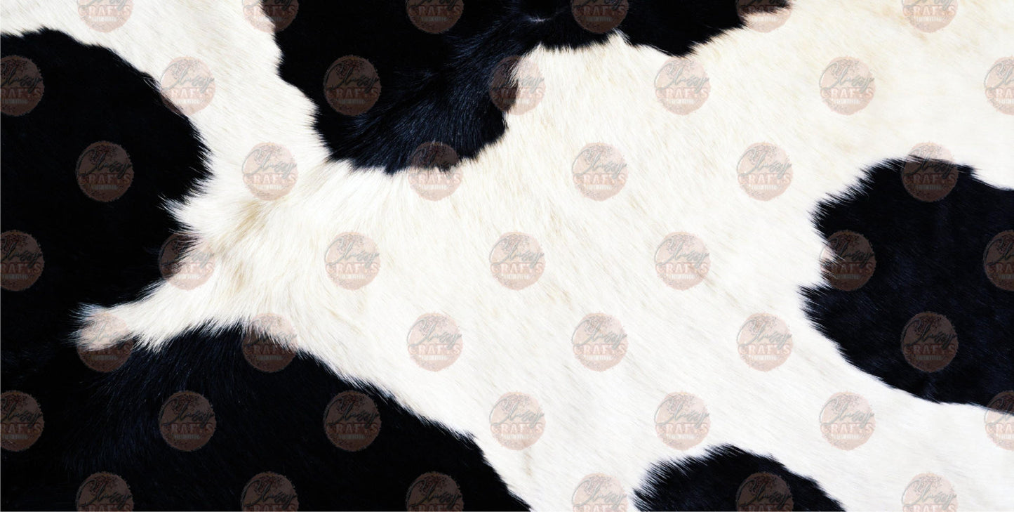 Cow Print License Plate- Sublimation Transfer