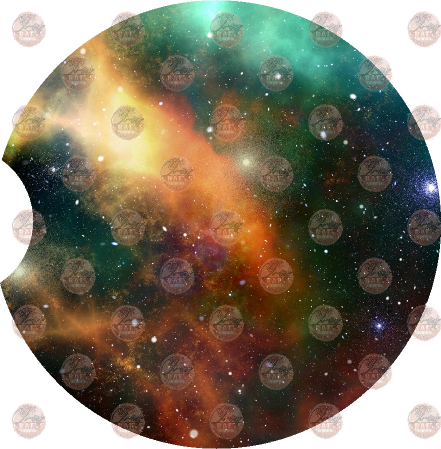 Galaxy 2 Car Coaster- Sublimation Transfer