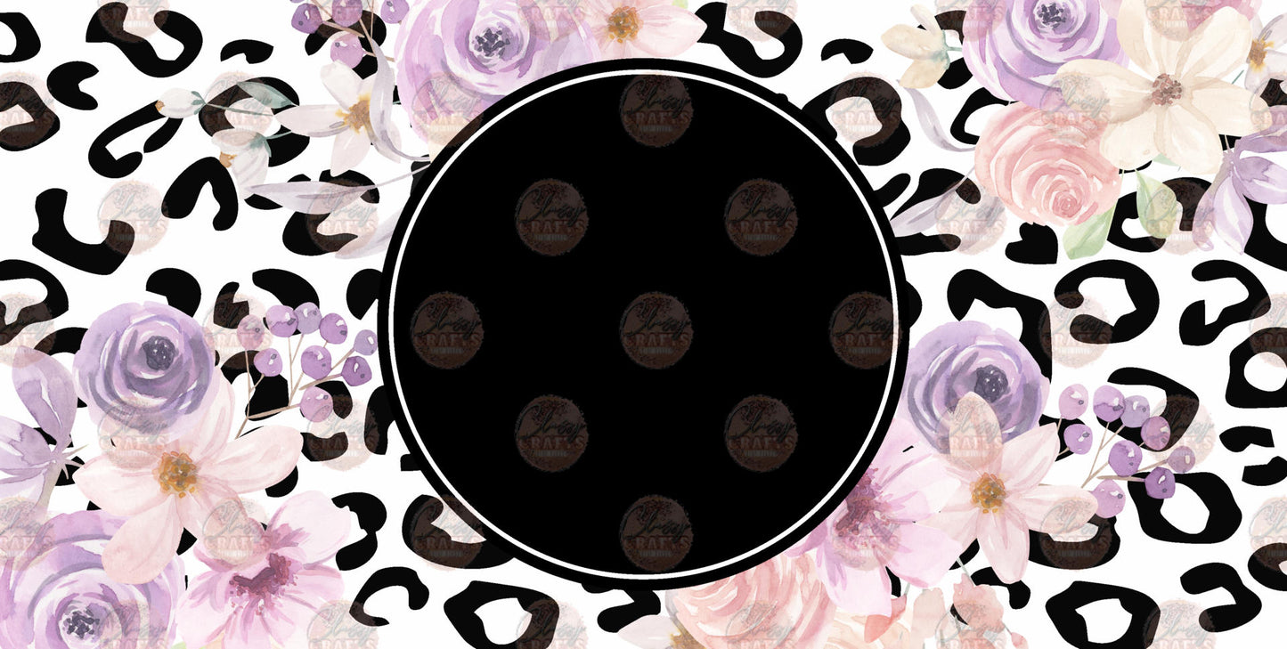 Pink and Purple Cheetah License Plate- Sublimation Transfer