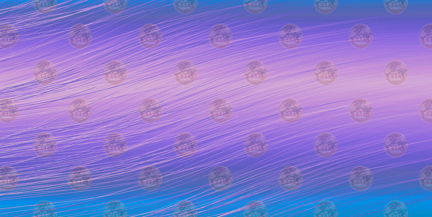 Purple Multi Color Metal License Plate- Sublimation Transfer