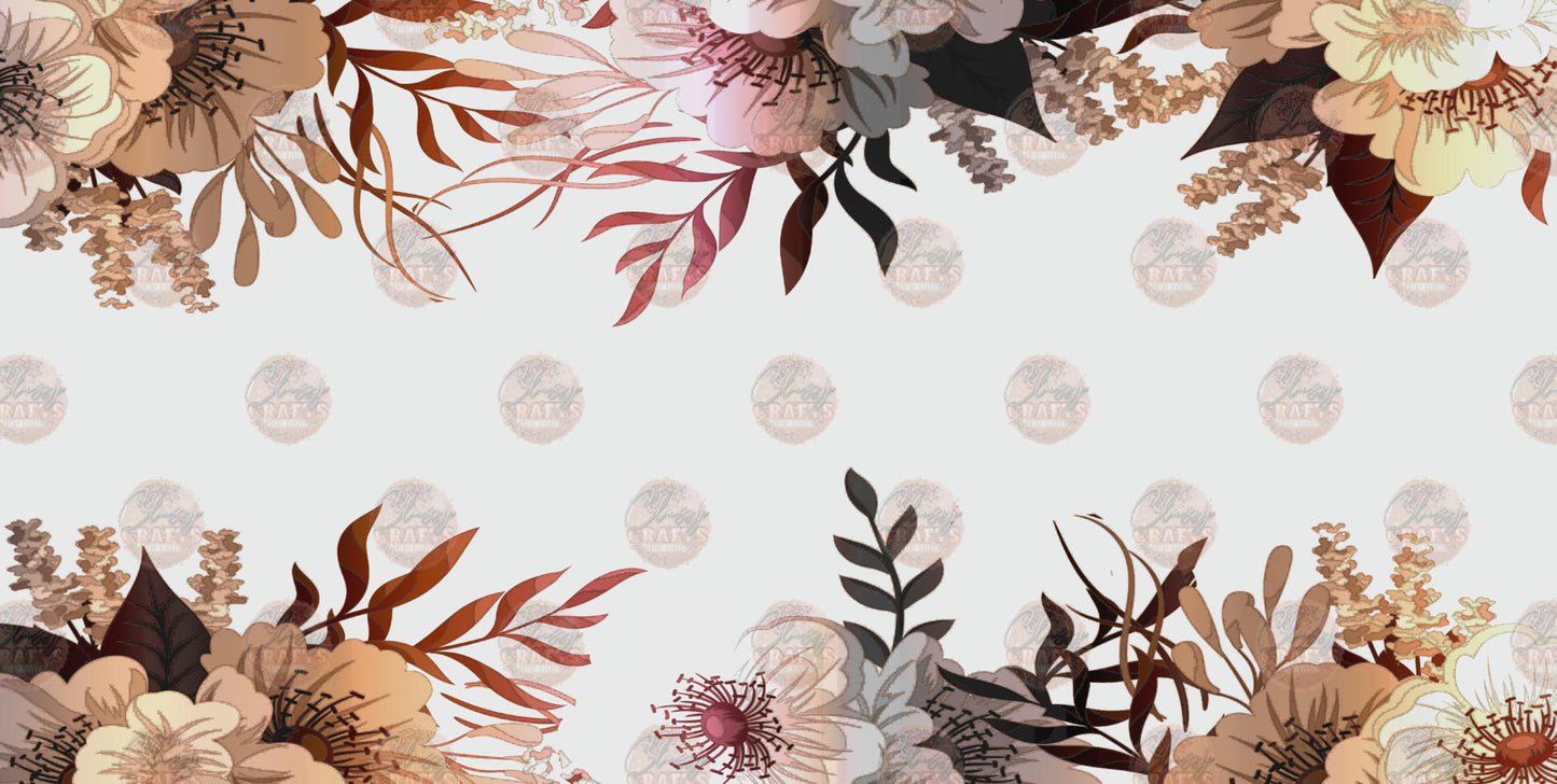 Rustic Floral License Plate- Sublimation Transfer