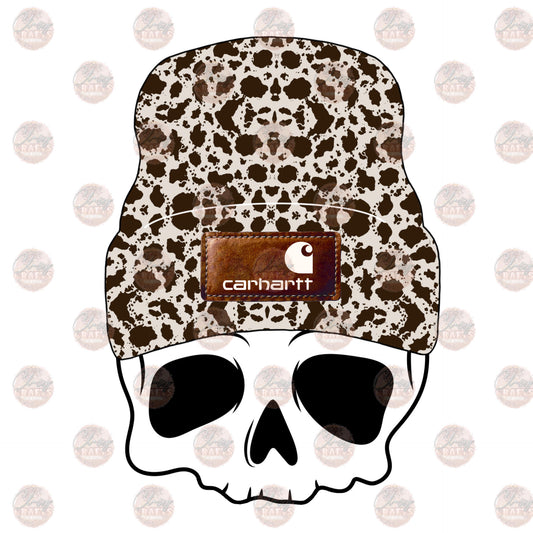 Skull Cow Beanie Transfer