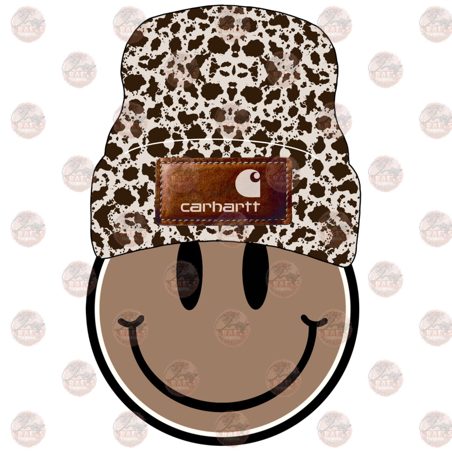 Smiley Cow Beanie Transfer