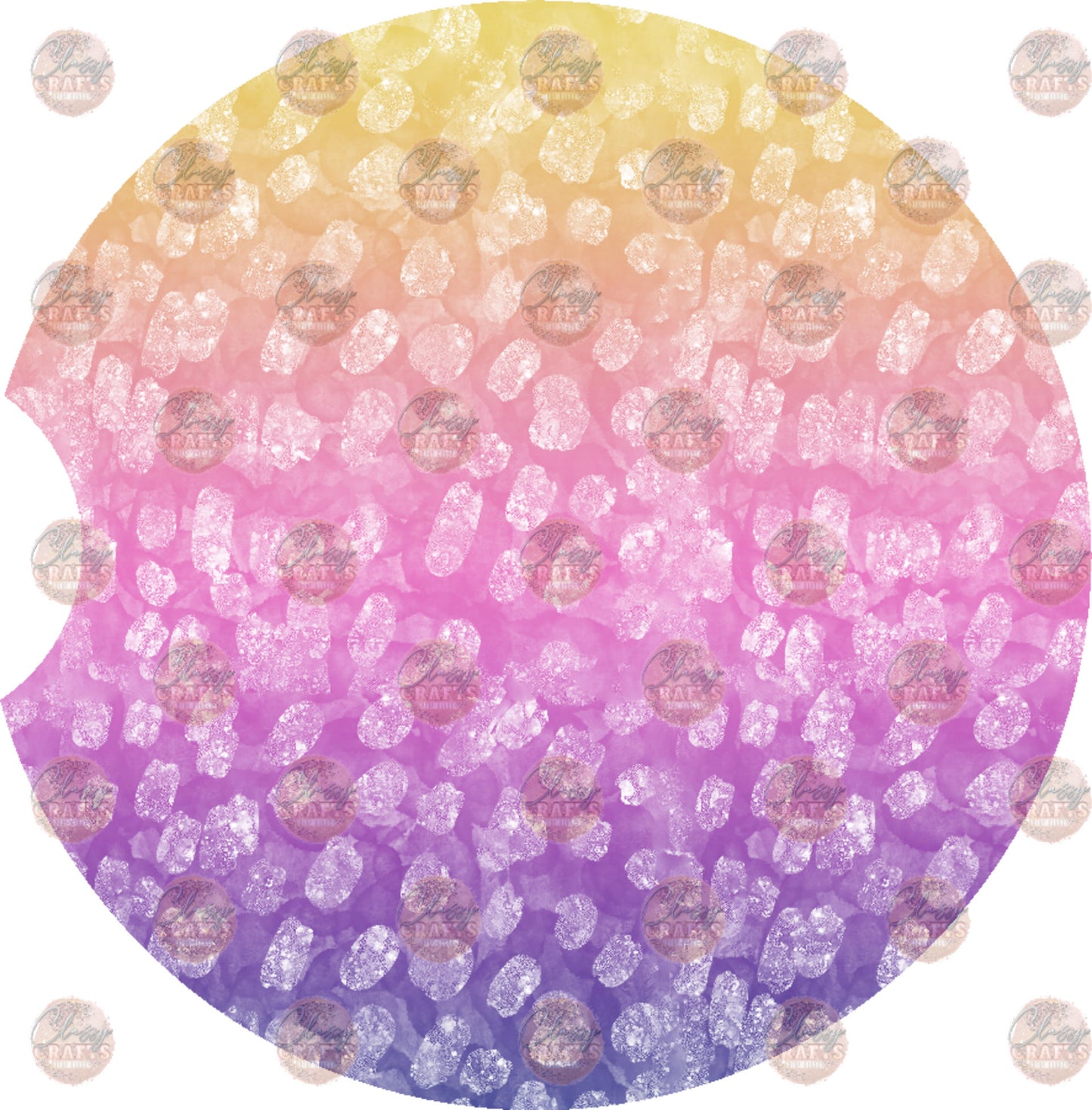 Sunset Ombre Car Coaster - Sublimation Transfer