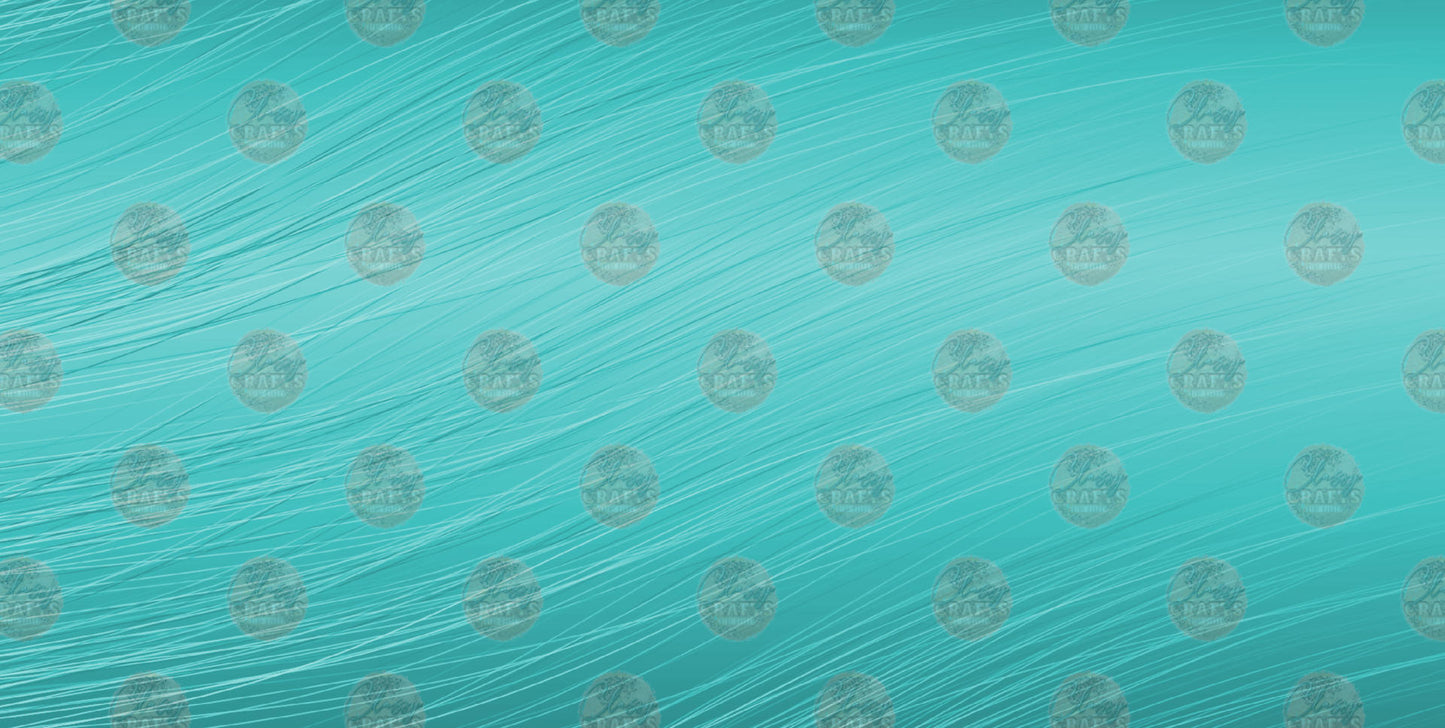 Teal Metal License Plate - Sublimation Transfer