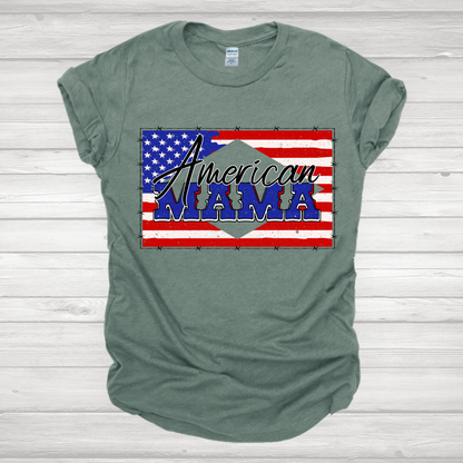 American Mama Flag Transfer