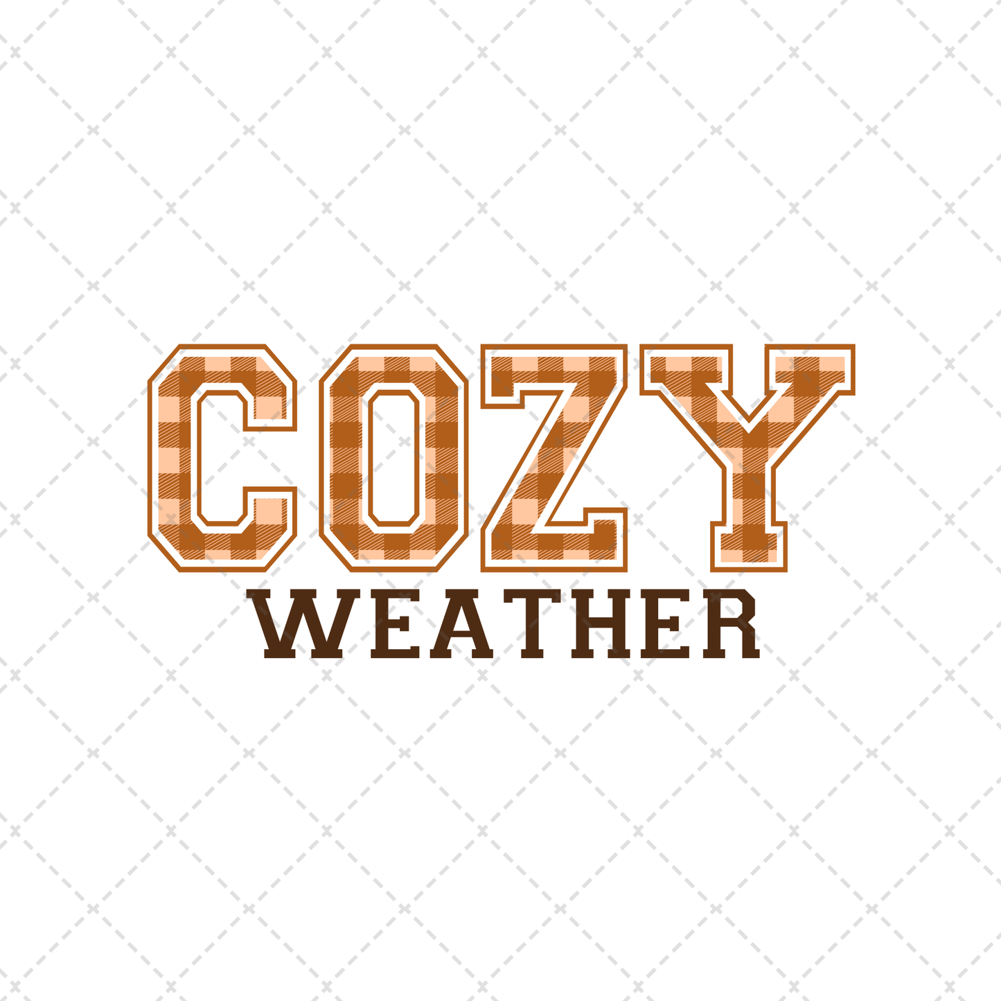 Cozy Weather Black Transfer