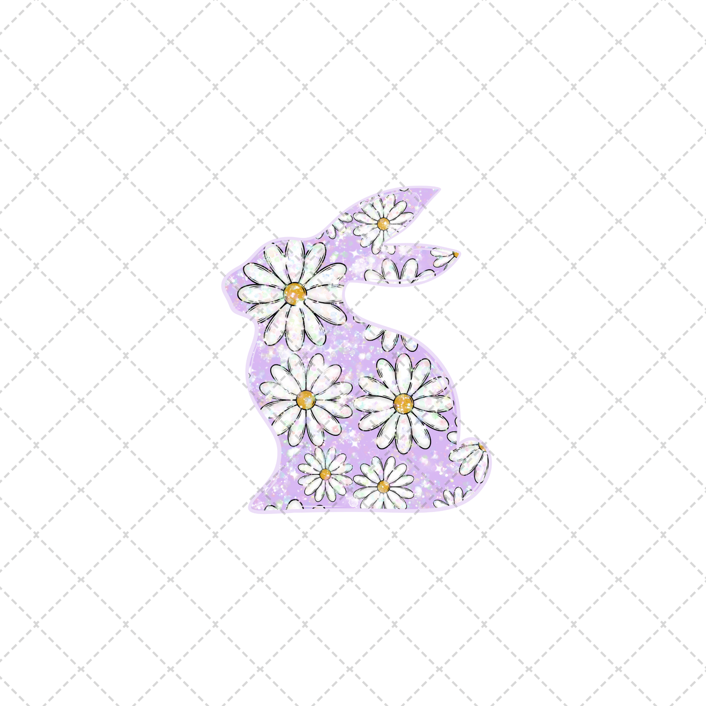 Floral Bunny Transfer