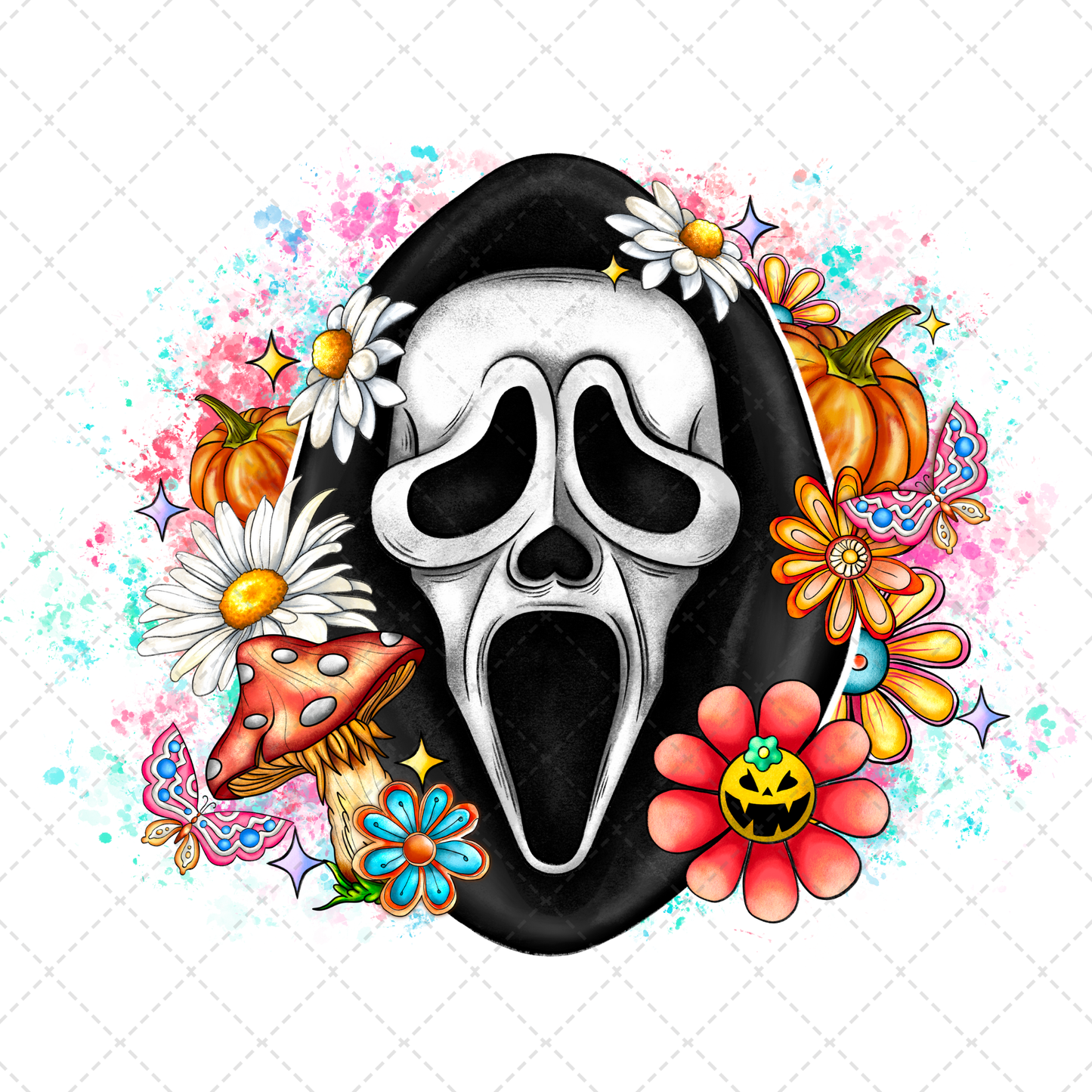 Scream Flowers Transfer