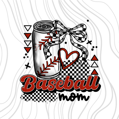 Baseball Mom Drink Can Transfer