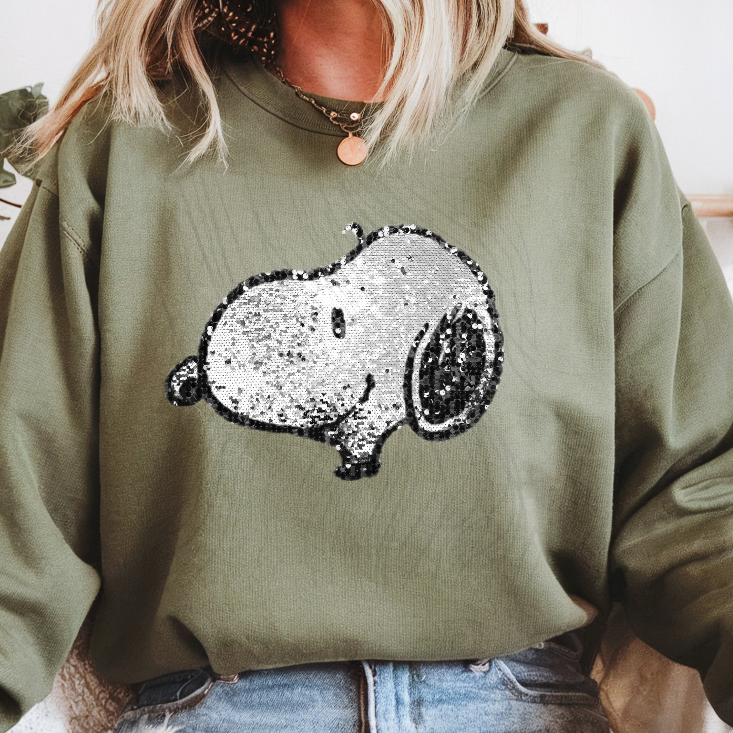 Snoop Faux Sequin Transfer