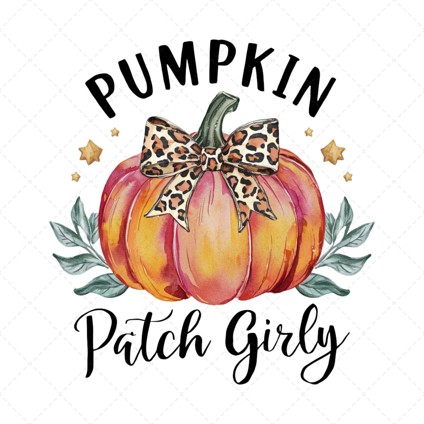 Pumpkin Patch Girly Transfer