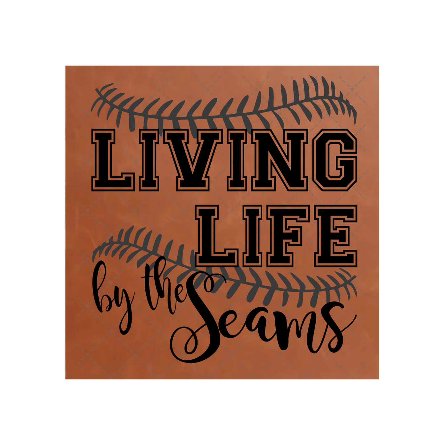 Living Life By The Seams Leather Patch