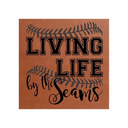 Living Life By The Seams Leather Patch