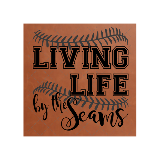Living Life By The Seams Leather Patch