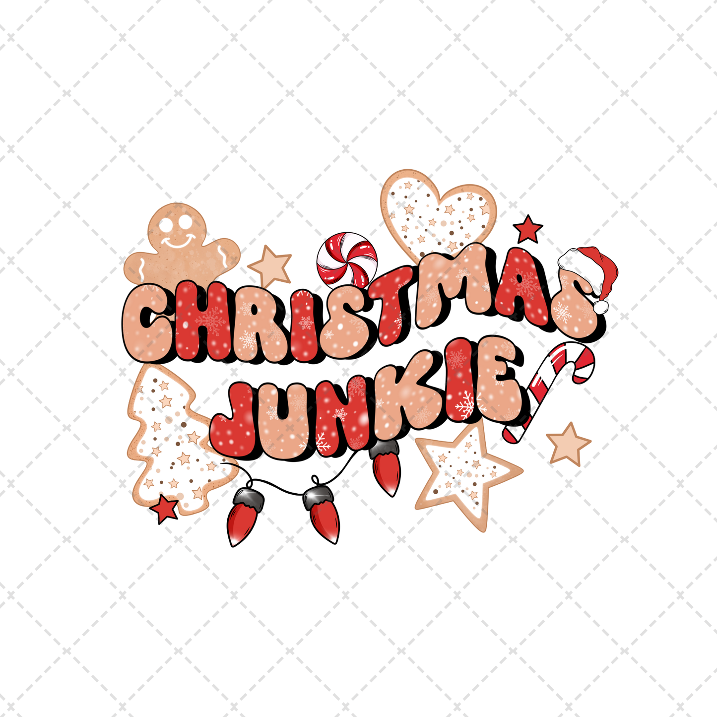 Christmas Junkie Transfer **TWO PART* SOLD SEPARATELY**