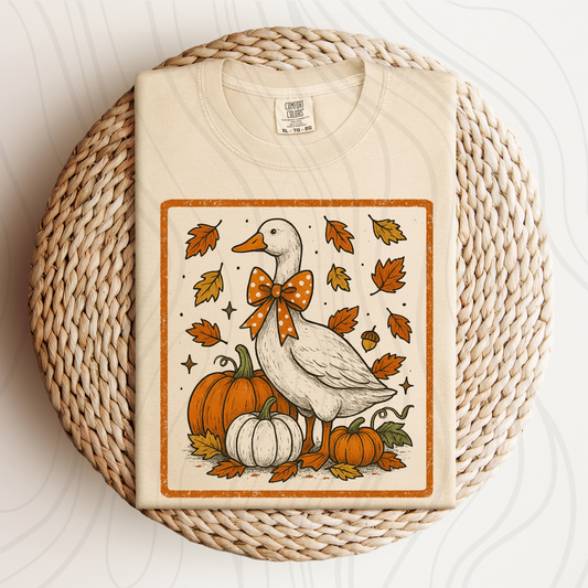 Vintage Fall Goose Transfer