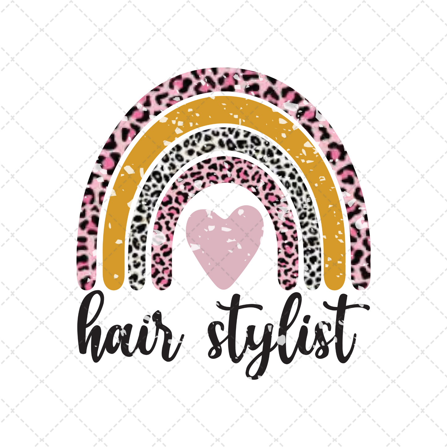 Hair Stylist Rainbow Transfer