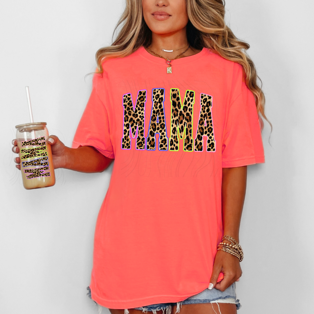 Color Leopard Mama Transfer