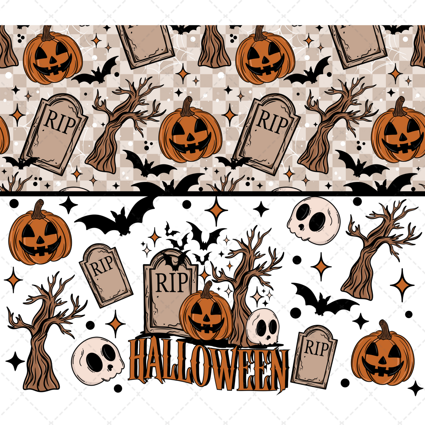 Halloween Tumbler Wrap - Sublimation Transfer