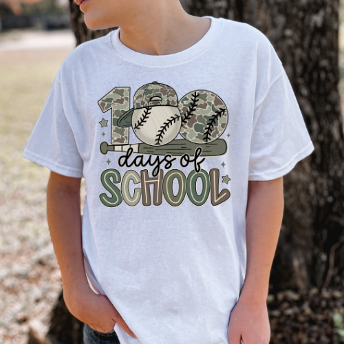 Baseball 100 Days Of School Transfer