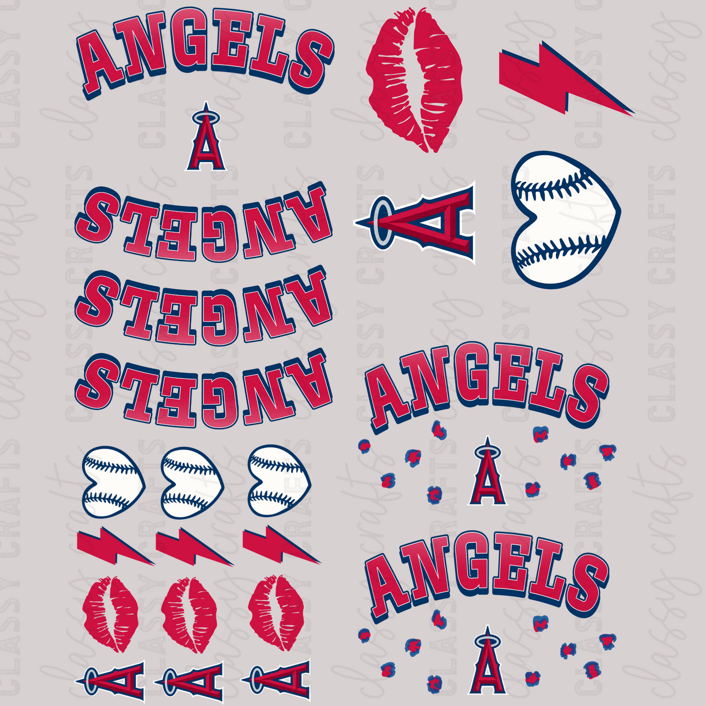 Angels -  30x24 - MINI PREMADE GANG SHEET