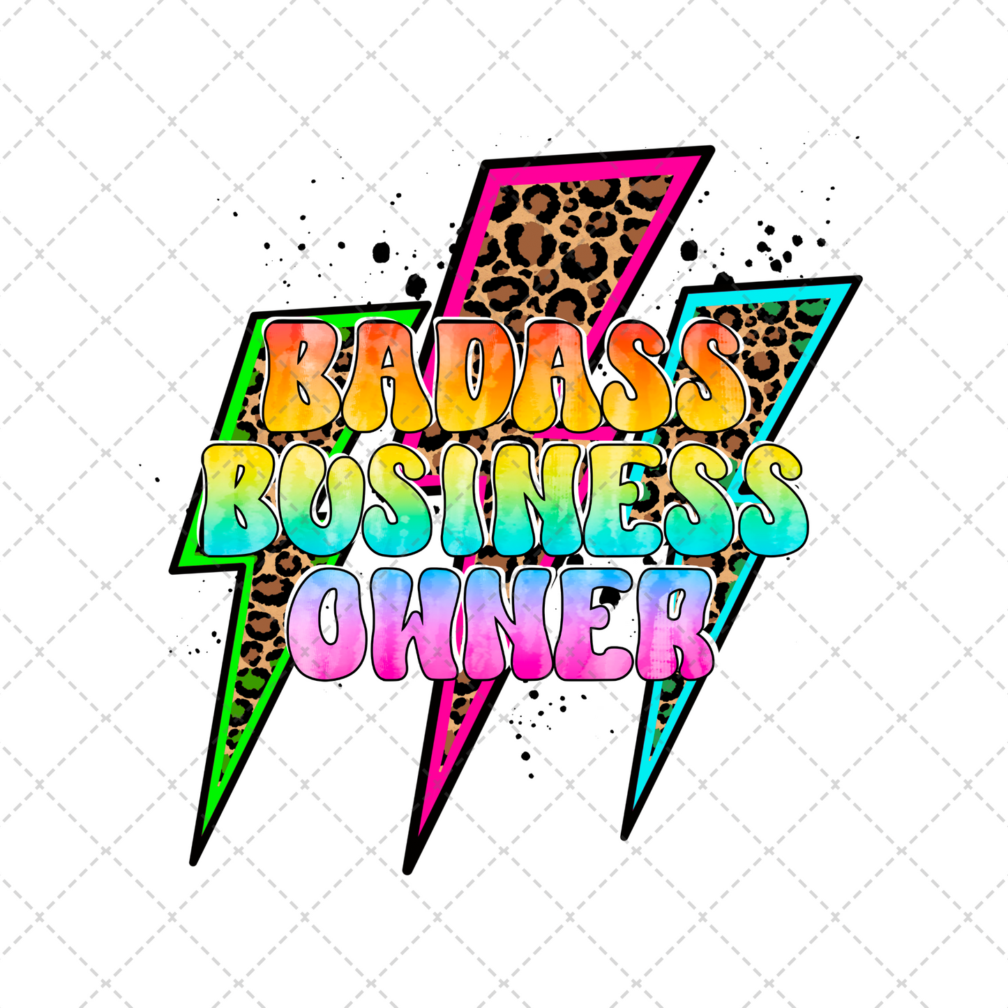 BadA Business Owner Tie Dye Transfer