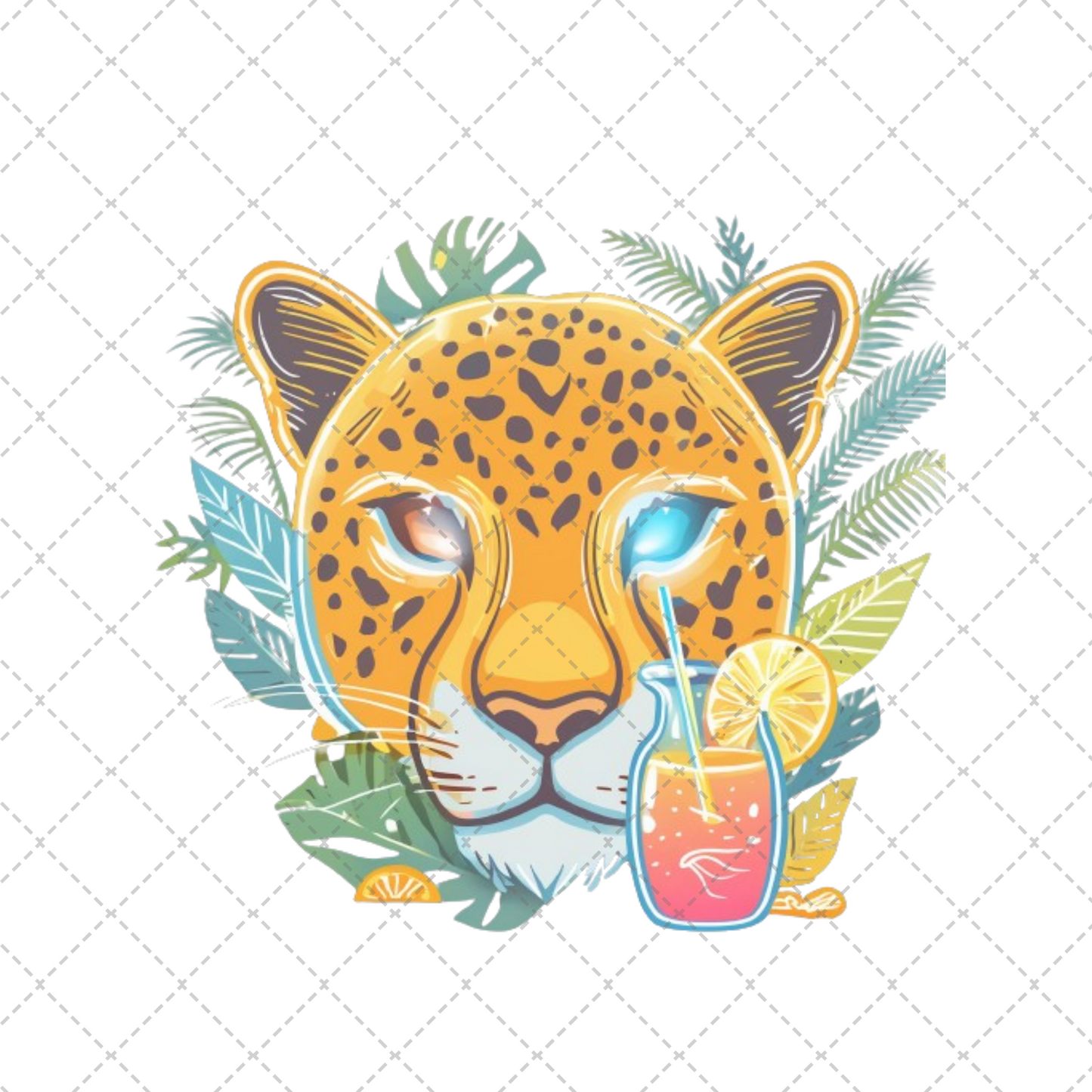 Vibrant Leopard Transfer