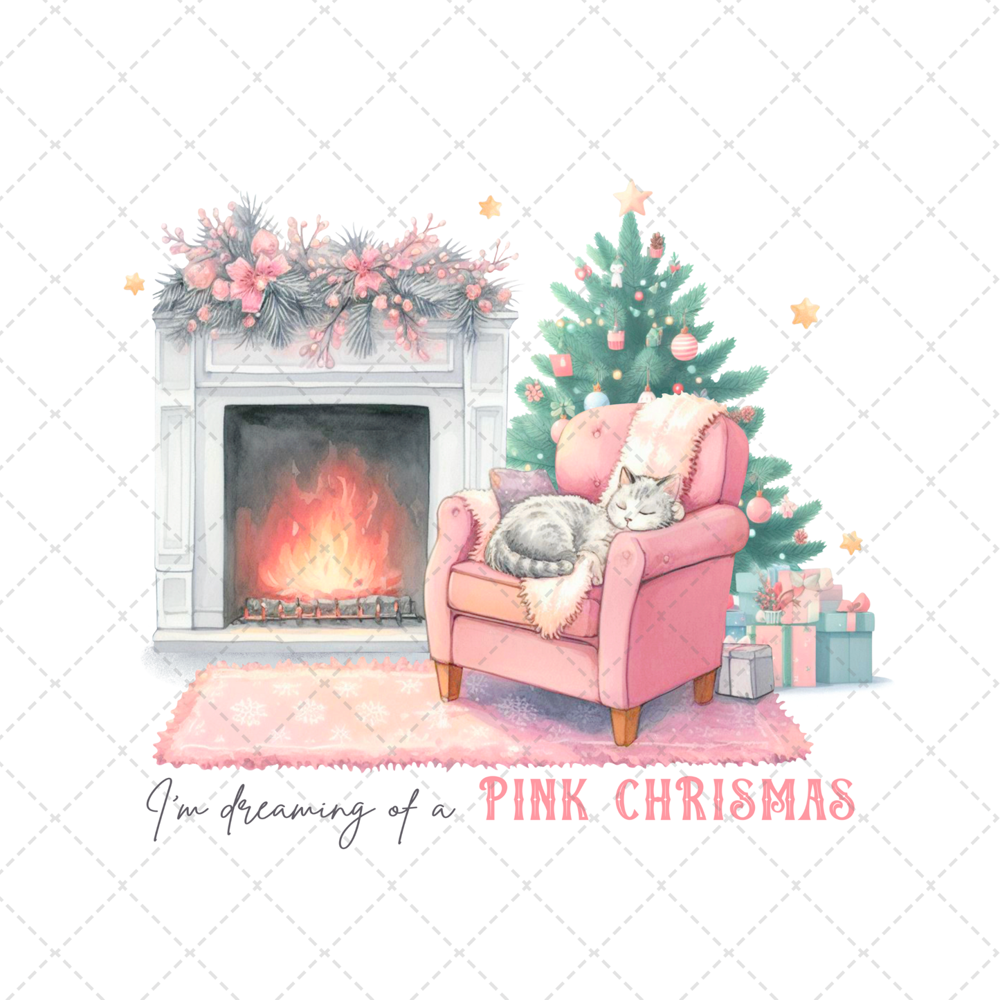 Im Dreaming Of A Pink Christmas Transfer