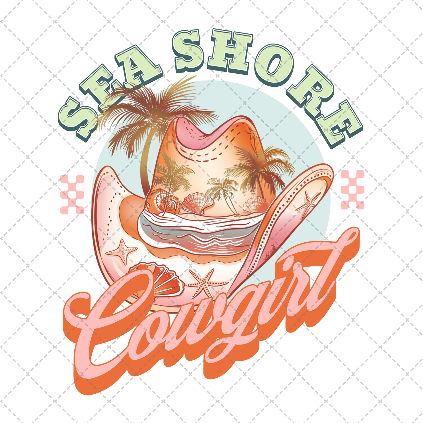 Seashore Cowgirl Transfer