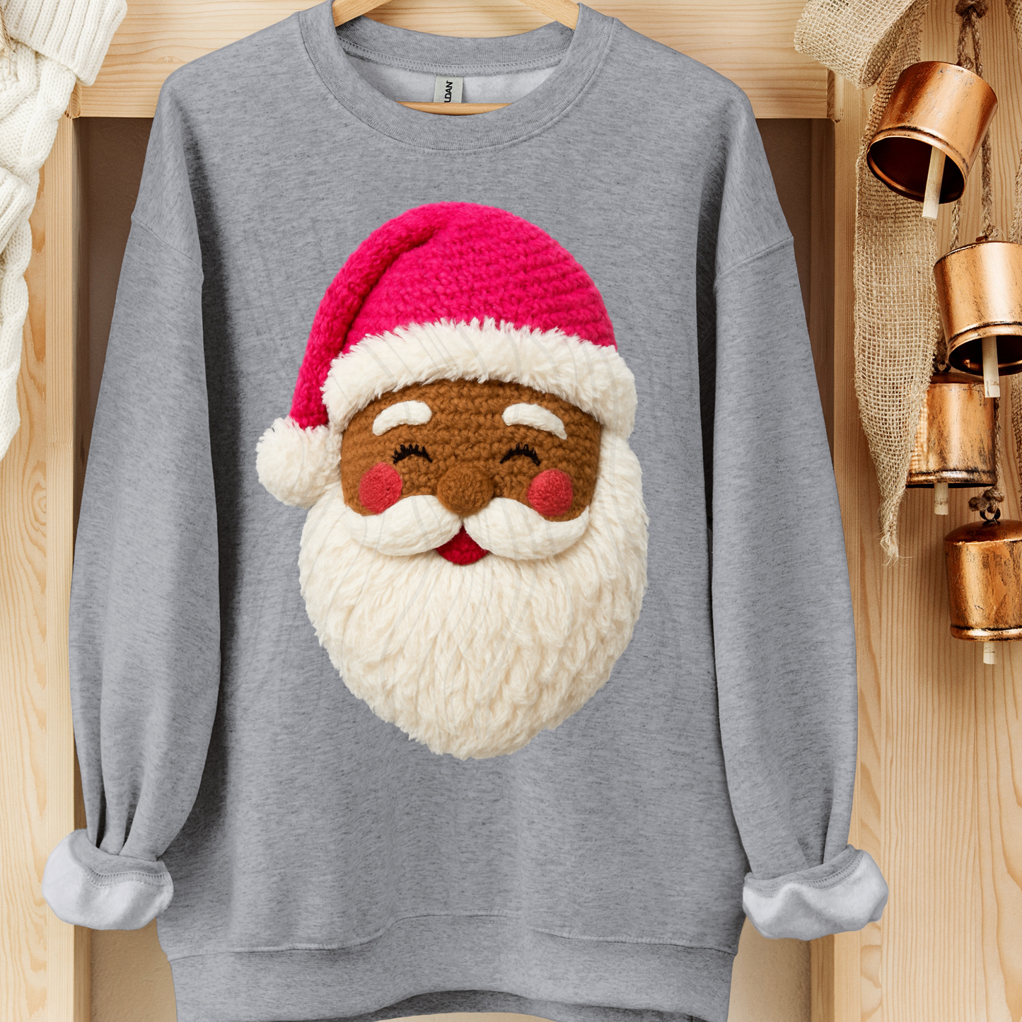 Pink Yarn Santa Transfer**SOLD SEPARATELY**