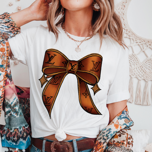 Designer Bow And Stars Transfer