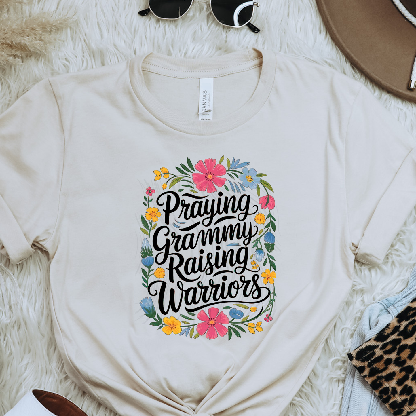 Floral Praying Raising Warriors Transfer**SOLD SEPARATELY**