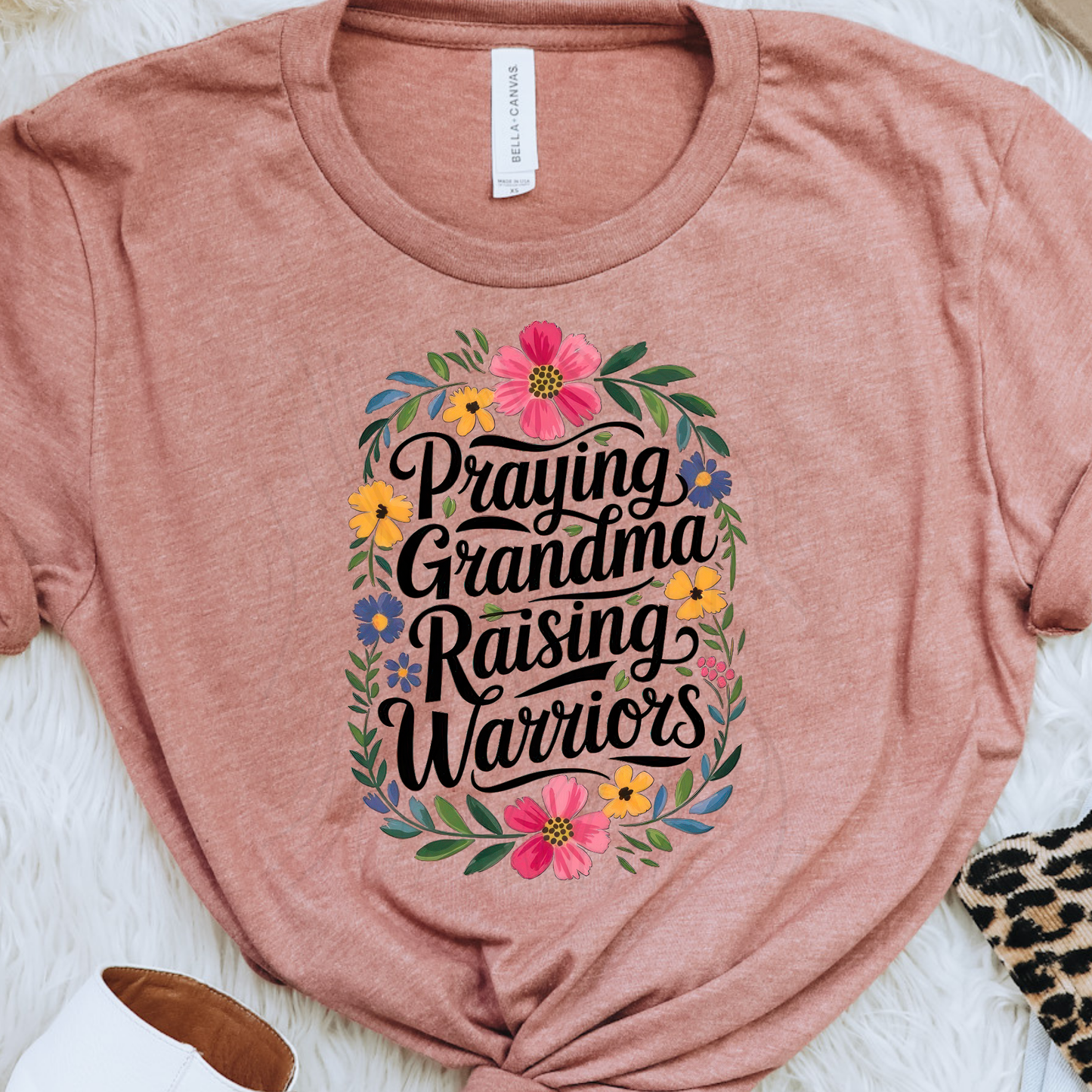 Floral Praying Raising Warriors Transfer**SOLD SEPARATELY**