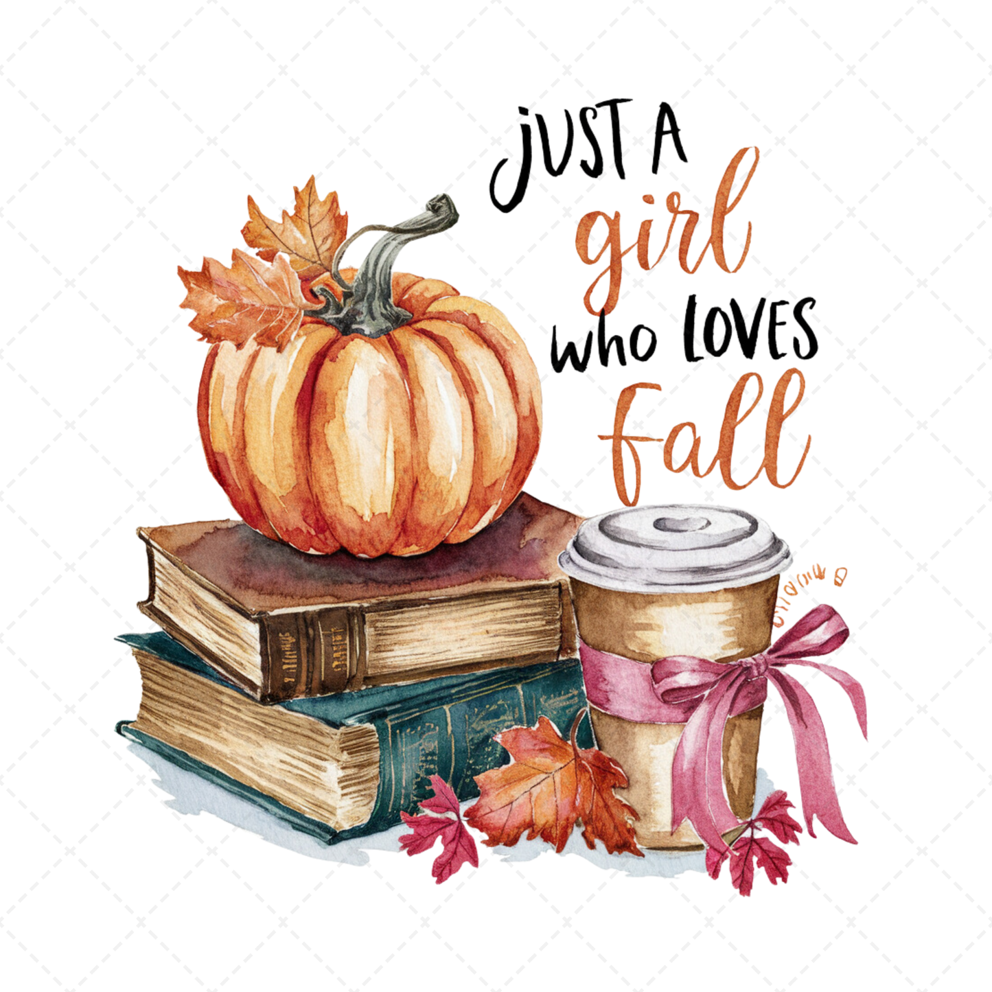 Just A Girl Who Loves Fall Coquette Transfer