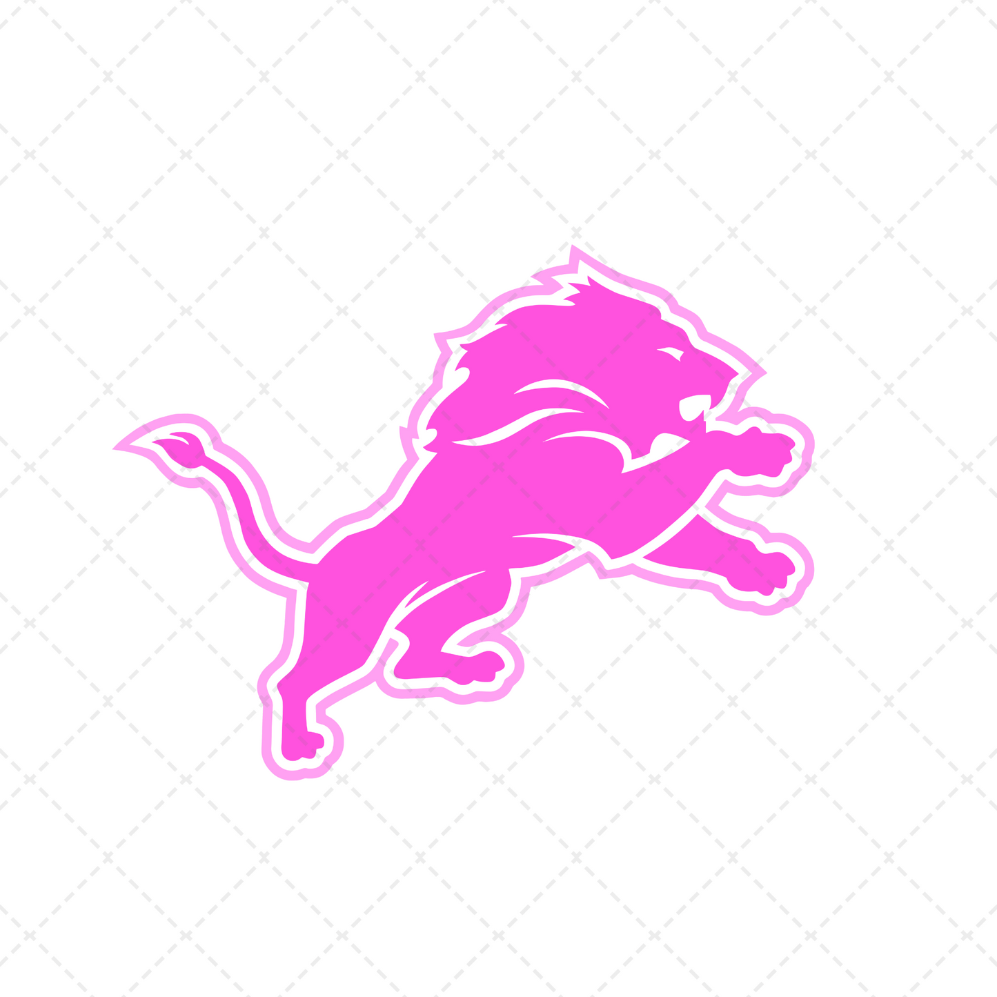 Lions Pink Transfer