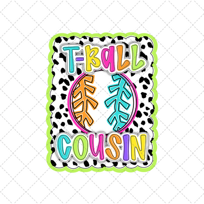 Bright Dotty Tball Cousin Transfer ** TWO PART* SOLD SEPARATELY**