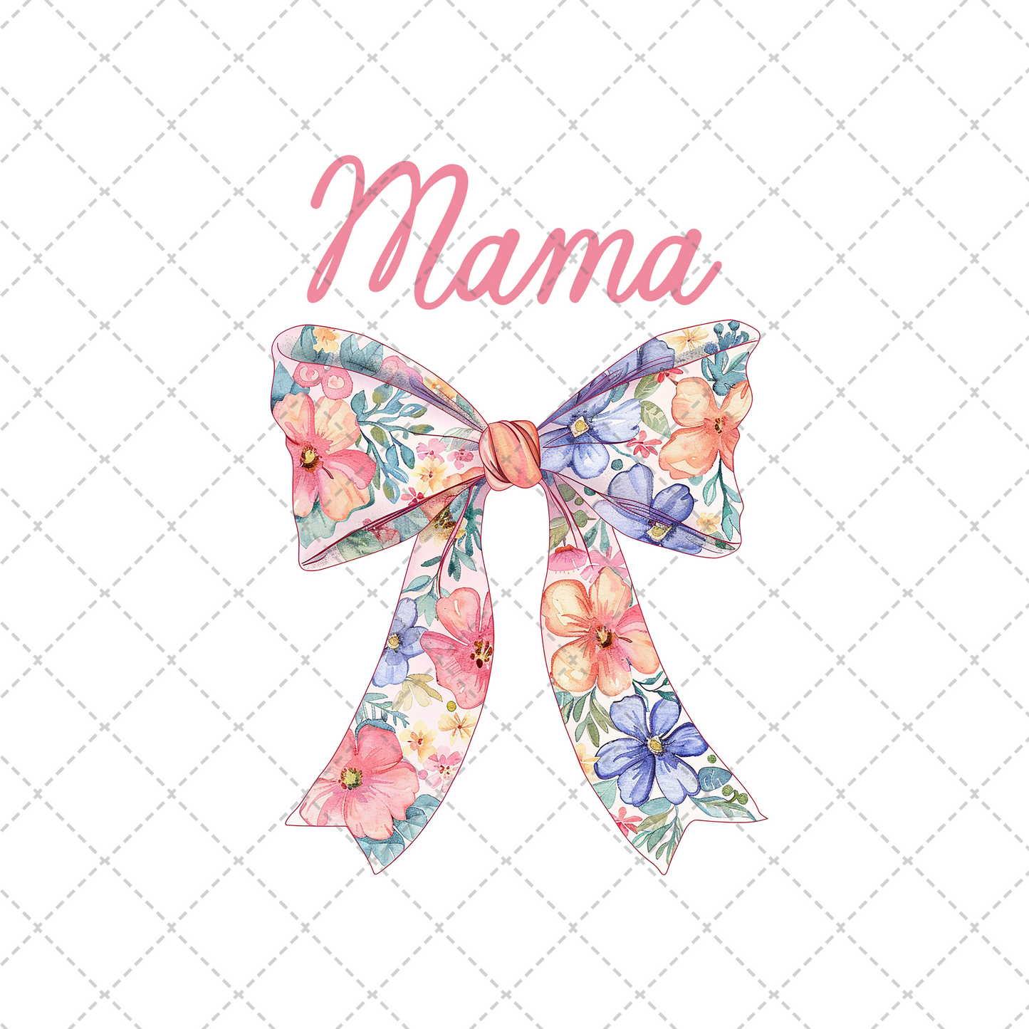 Coquette Mom Floral Transfer