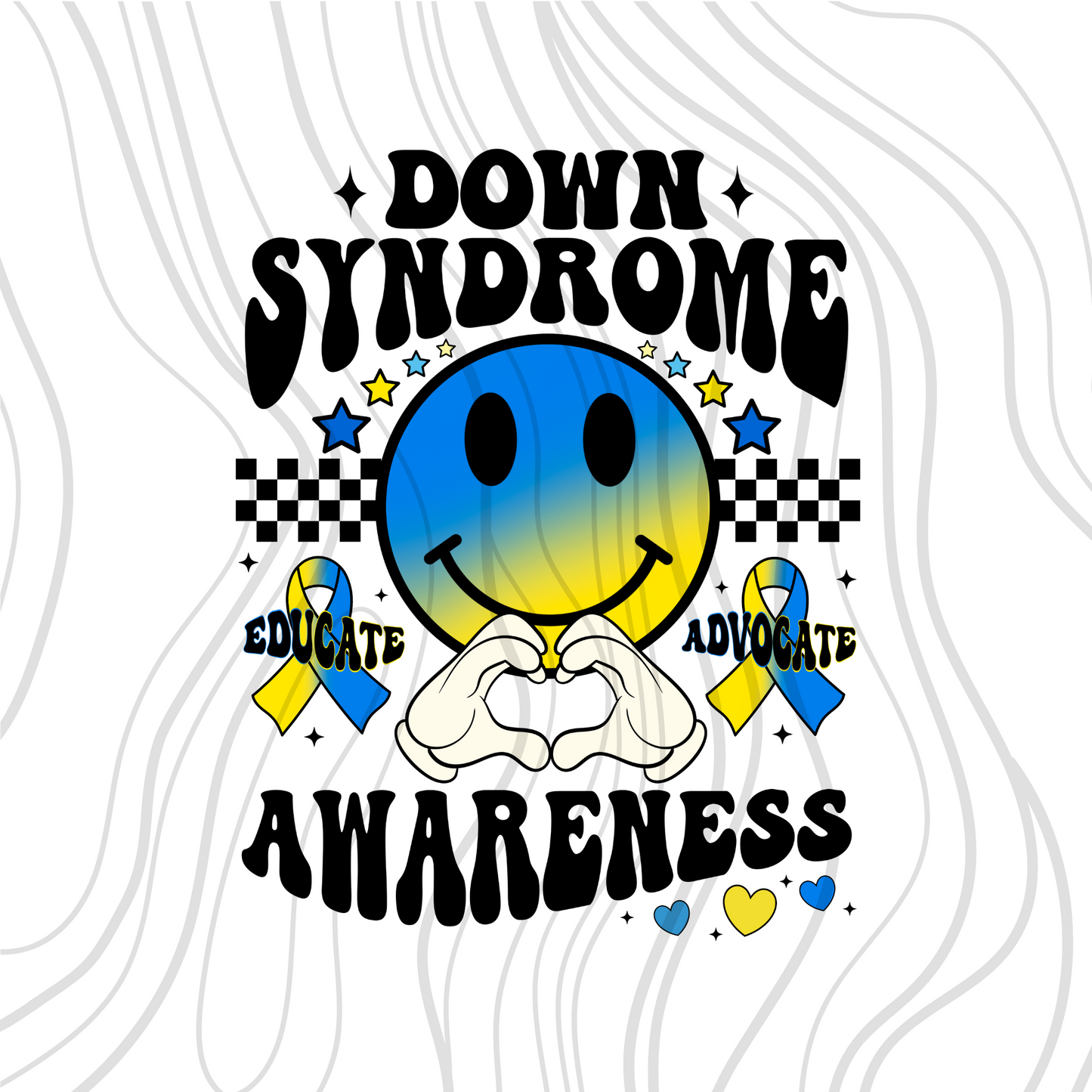 Down Syndrome Awareness Smiley Transfer