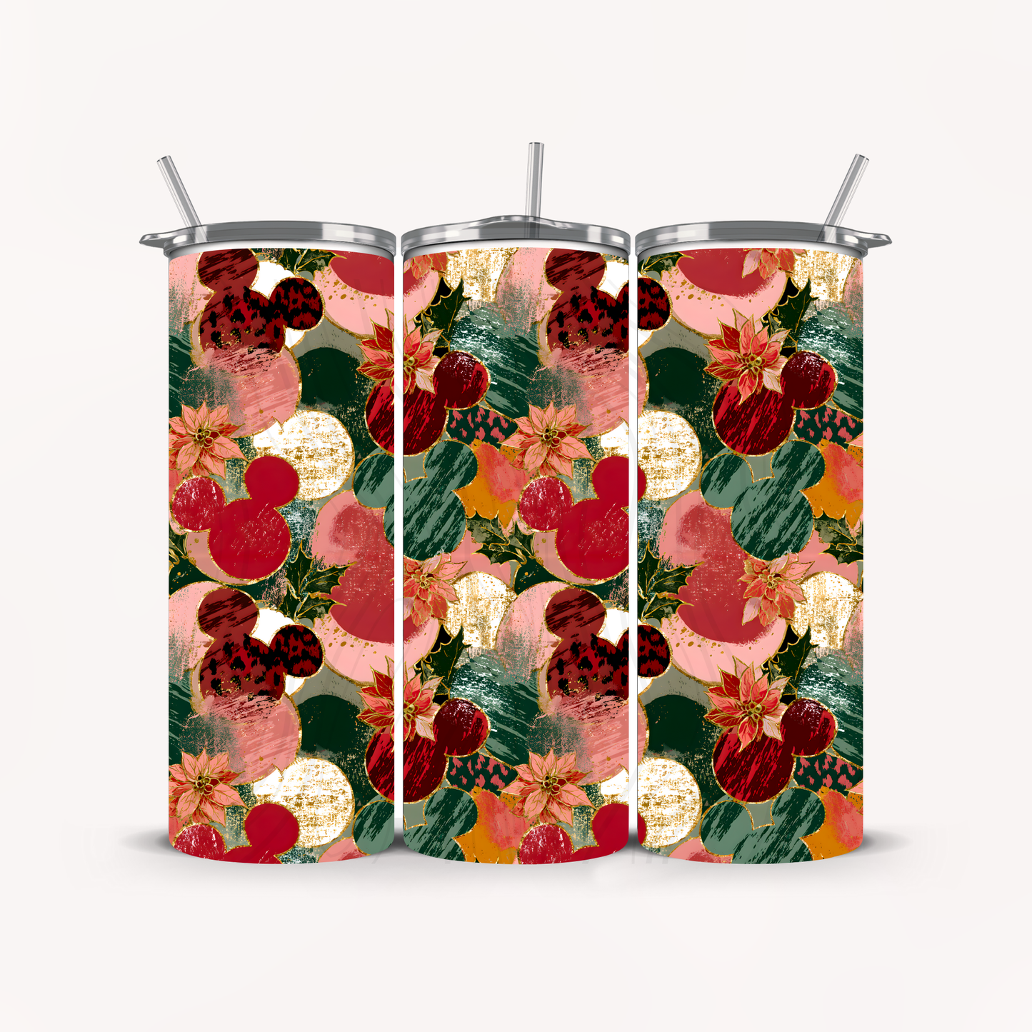 Christmas Mouse Ears Seamless Transfer