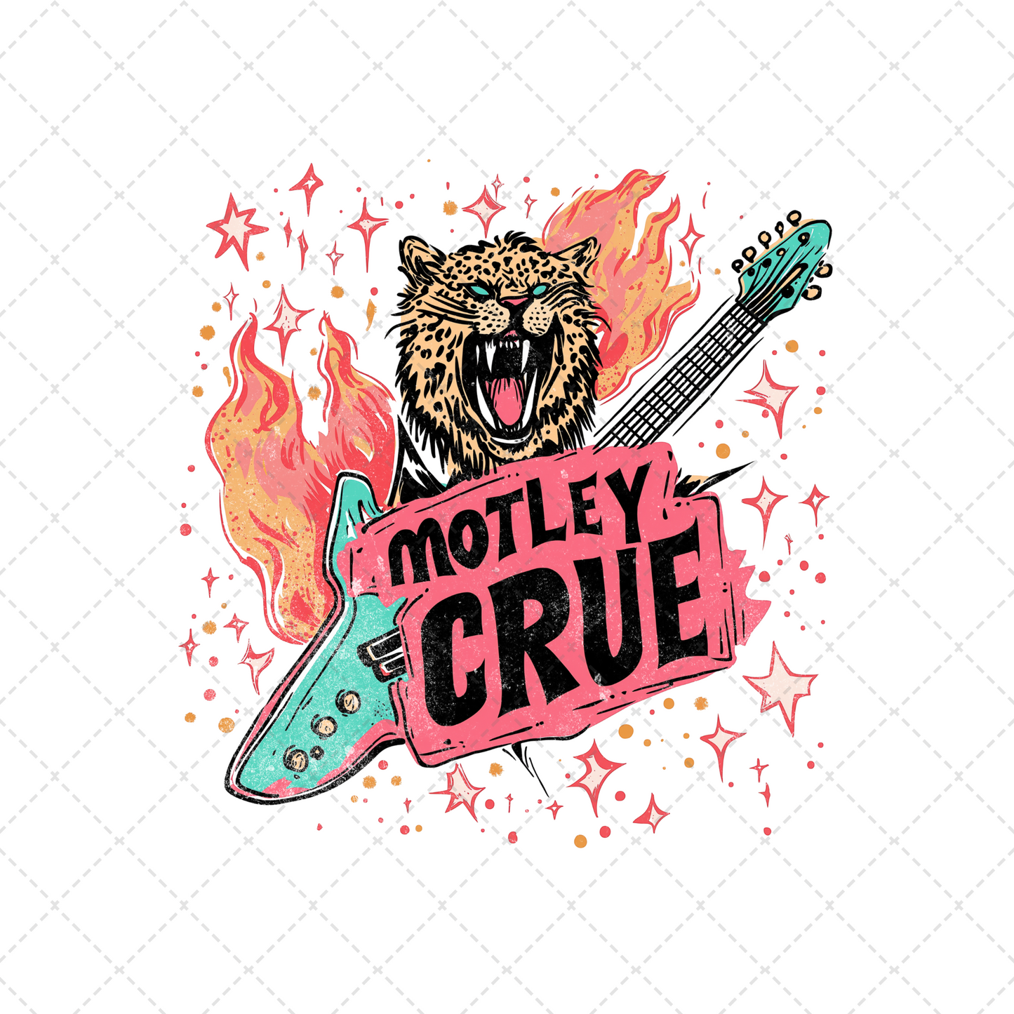 Motley Crue Transfer ** TWO PART* SOLD SEPARATELY**