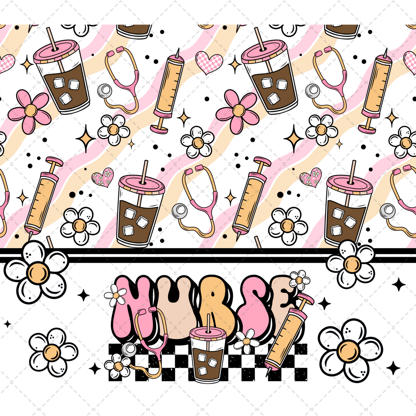 Nurse Iced Coffee - Sublimation Transfer