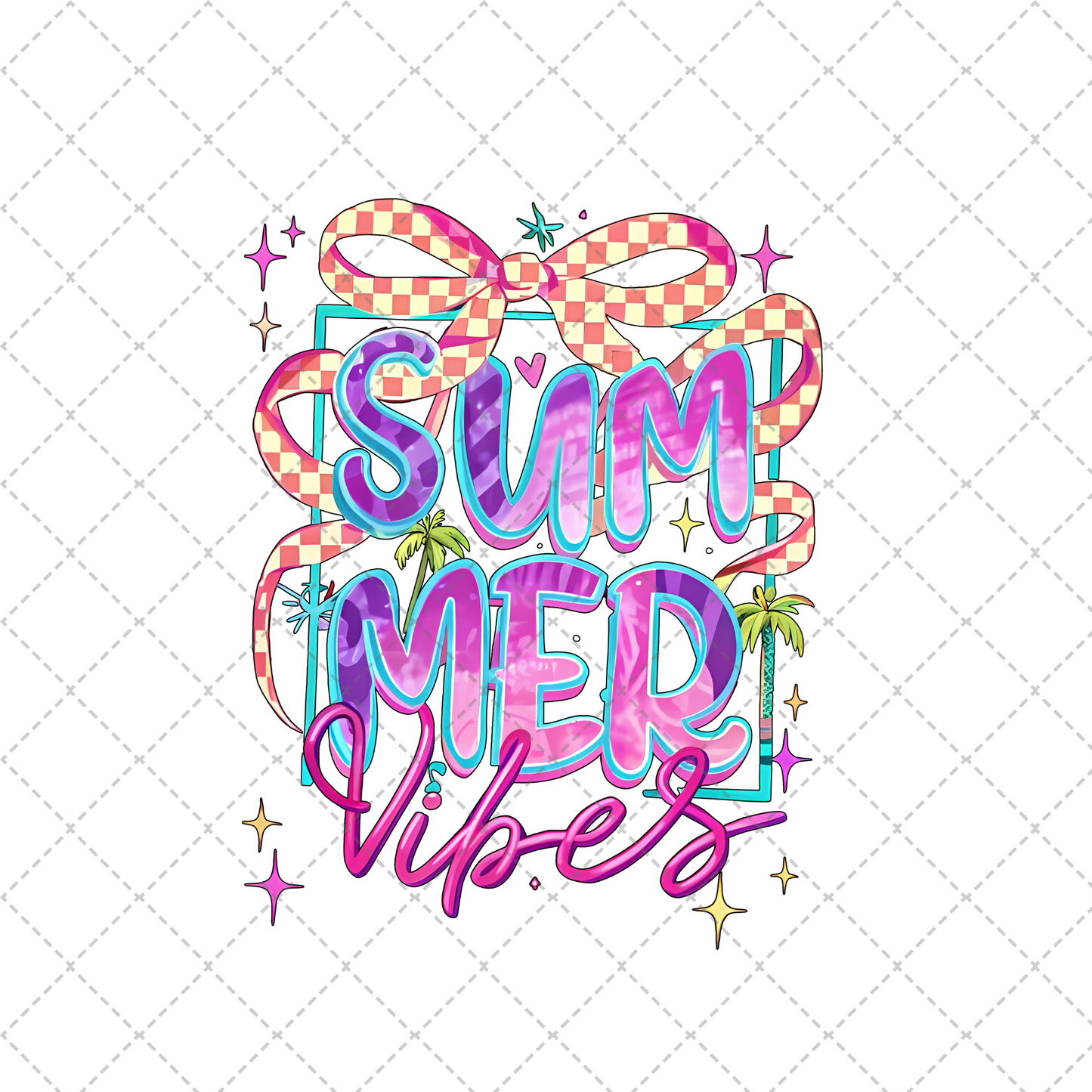 Summer Vibes Coquette Transfer