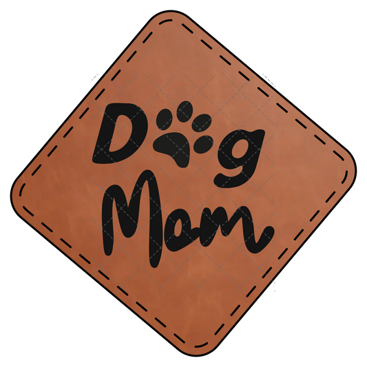 Dog Mom Leather Patch