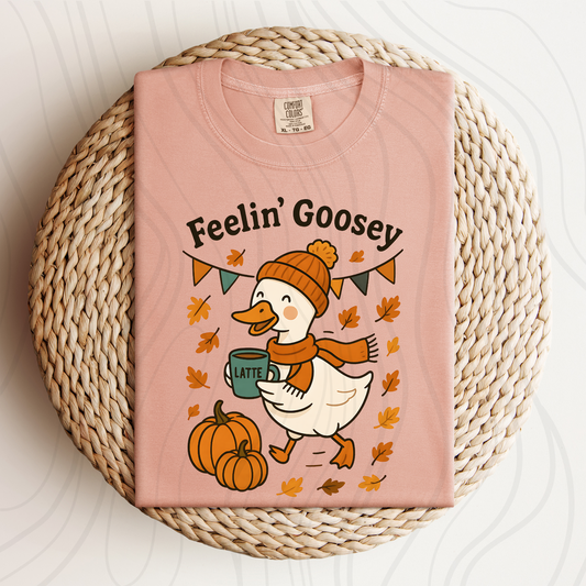 Feelin Goosey Fall Leaves Transfer