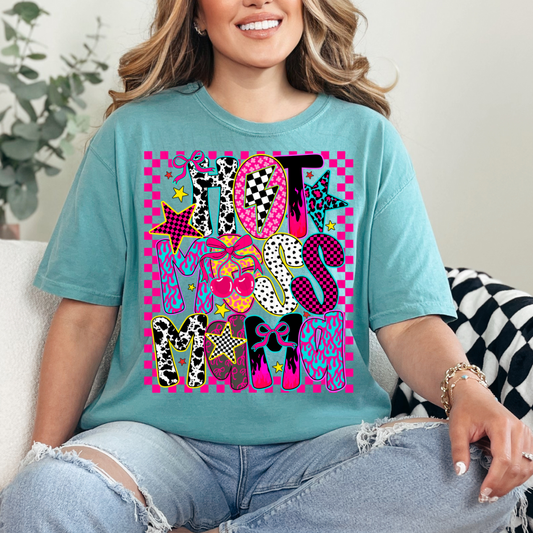 Hot Mess Mama Neon Transfer