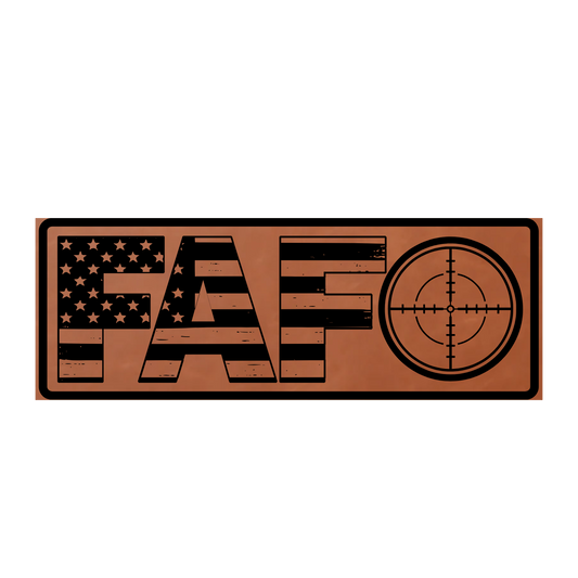 FAFO Leather Patch